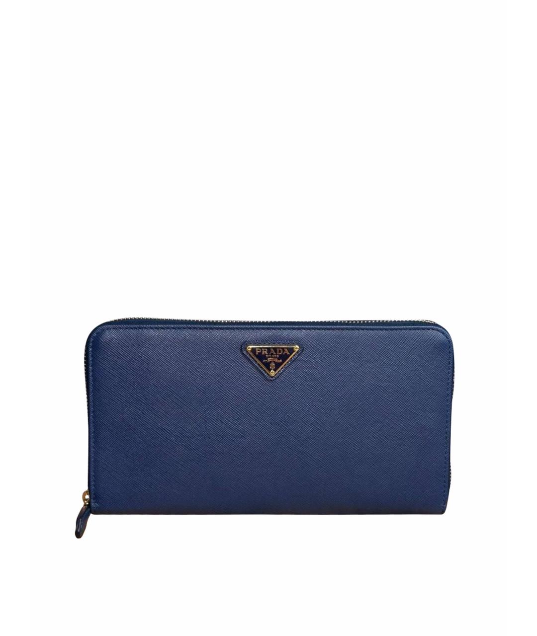 PRADA Синий кошелек, фото 1