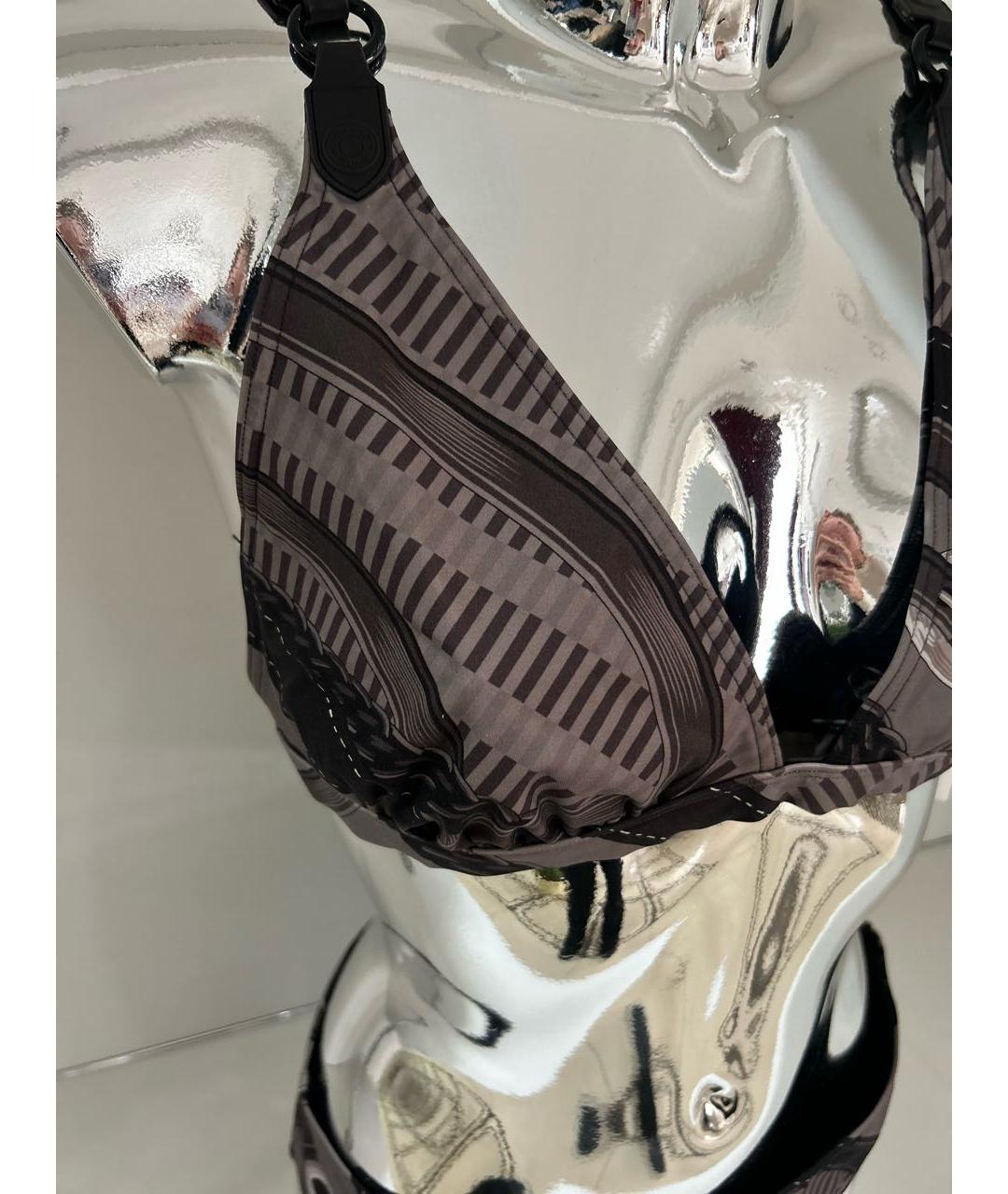 HERMES Антрацитовый полиэстеровый купальник, фото 2