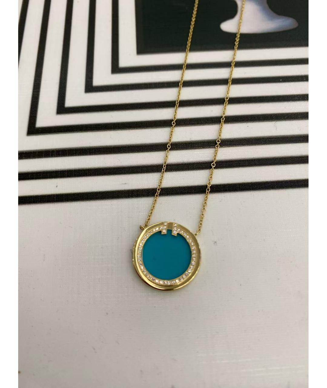TIFFANY&CO Бирюзовое колье из розового золота, фото 5