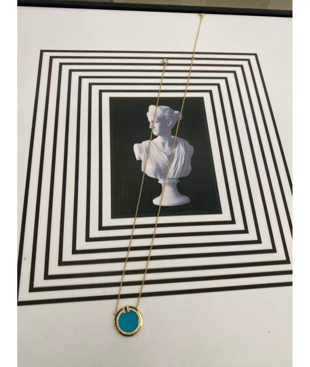 TIFFANY&CO Бирюзовое колье из розового золота, фото 3