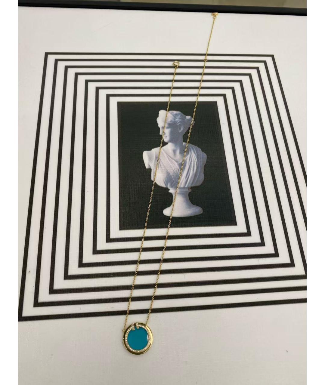 TIFFANY&CO Бирюзовое колье из розового золота, фото 4