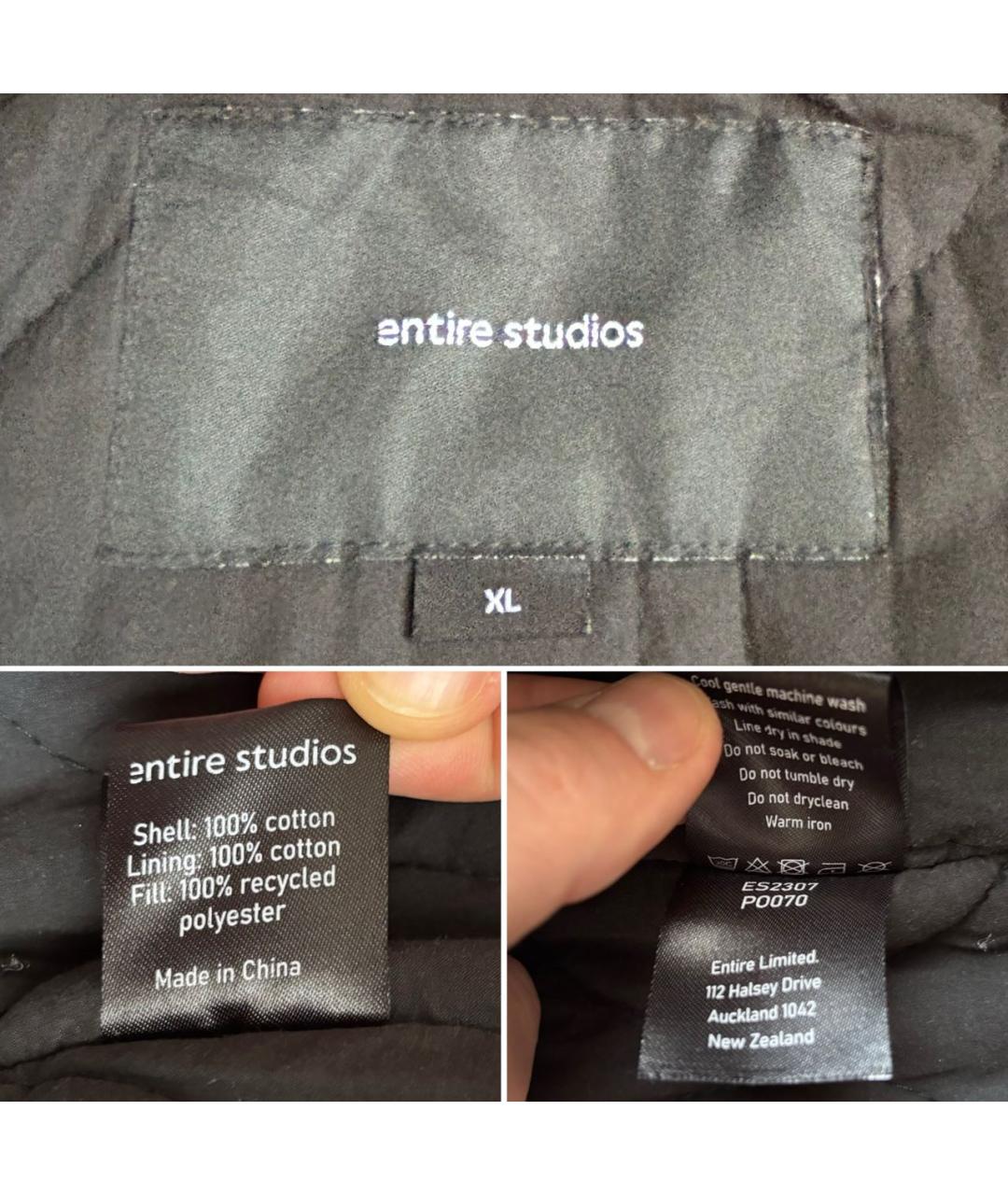 entire studios Темно-синяя хлопковая куртка, фото 6