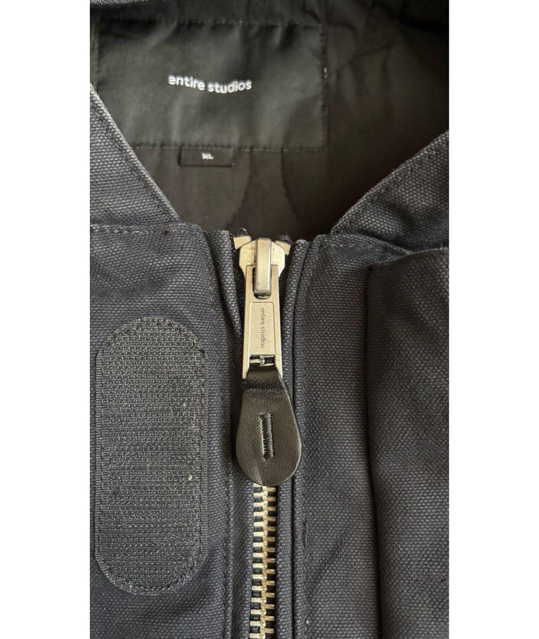 entire studios Темно-синяя хлопковая куртка, фото 8