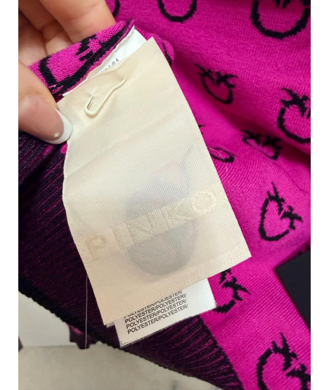 PINKO Бордовый вискозный джемпер / свитер, фото 7