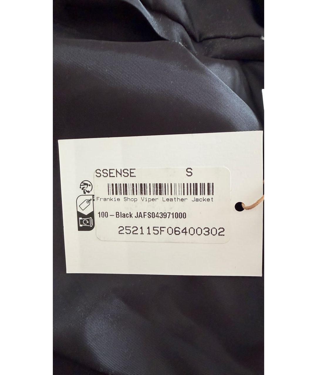 THE FRANKIE SHOP Черная кожаная куртка, фото 6