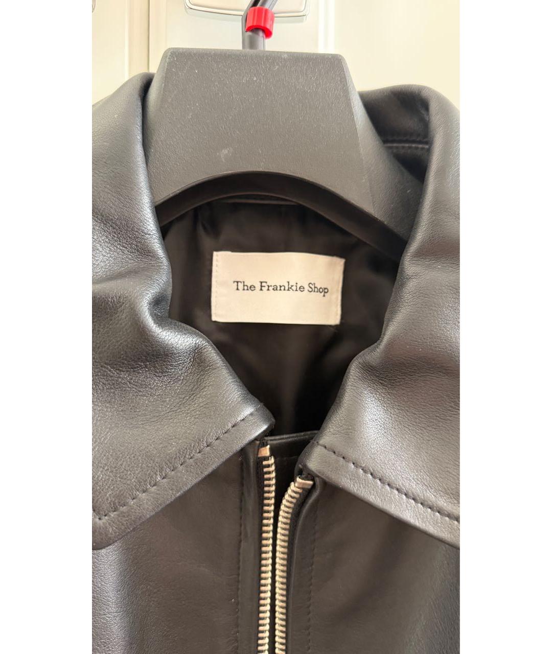 THE FRANKIE SHOP Черная кожаная куртка, фото 5