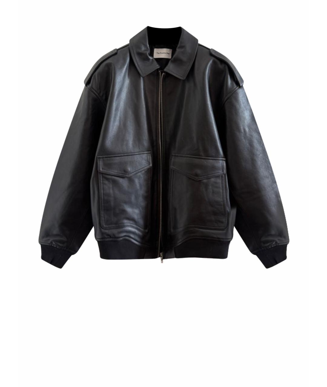 THE FRANKIE SHOP Черная кожаная куртка, фото 1