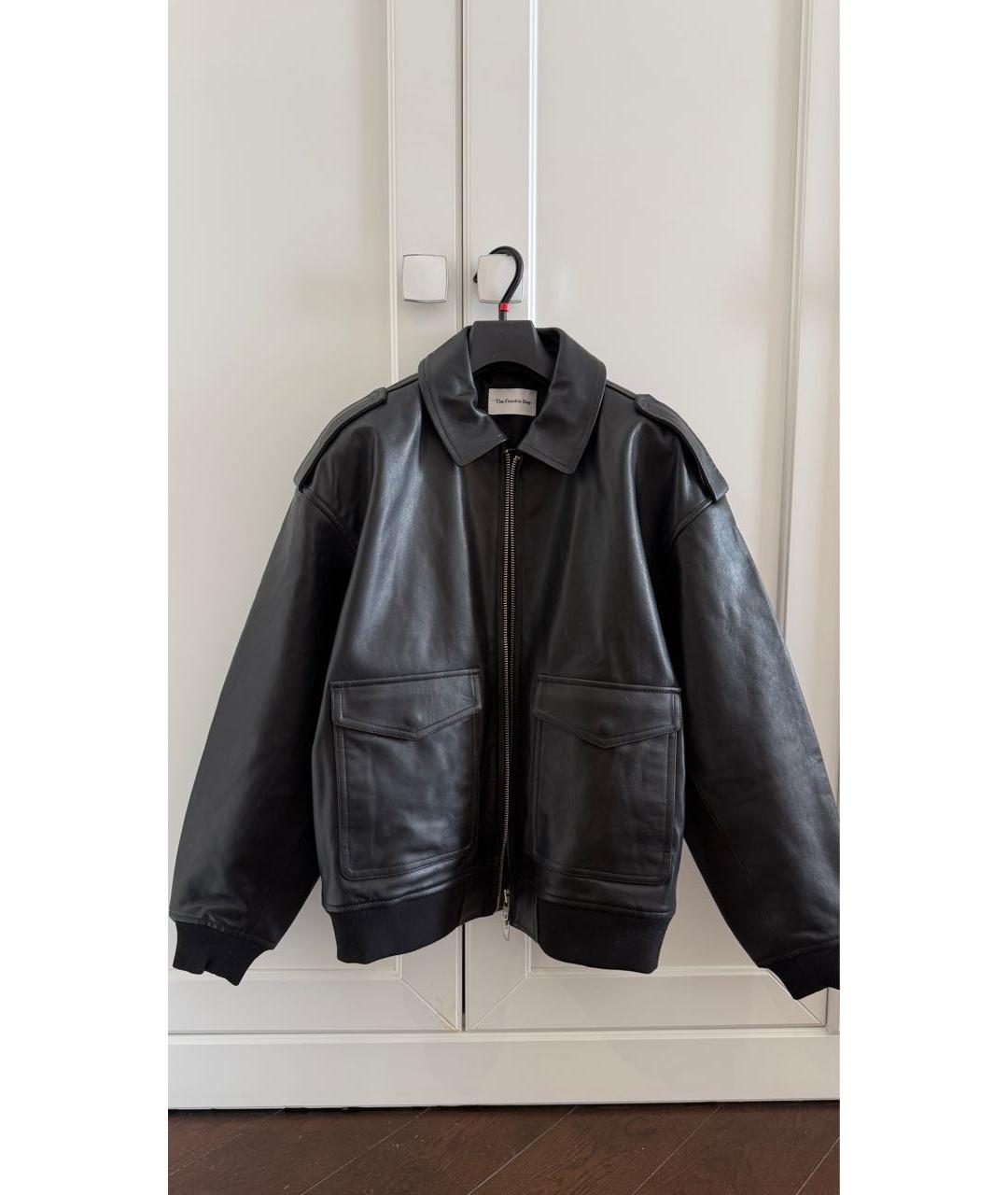 THE FRANKIE SHOP Черная кожаная куртка, фото 8