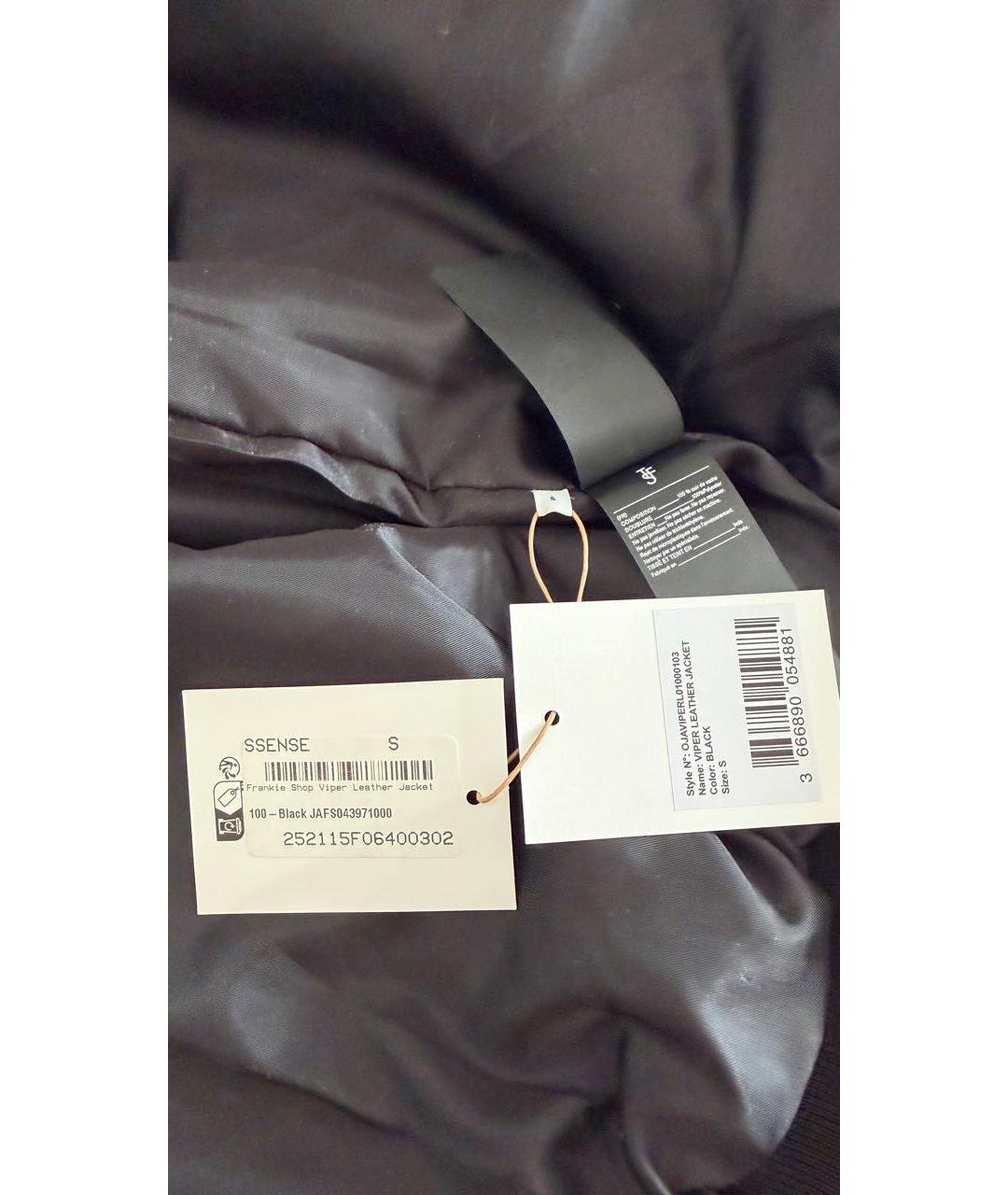 THE FRANKIE SHOP Черная кожаная куртка, фото 3