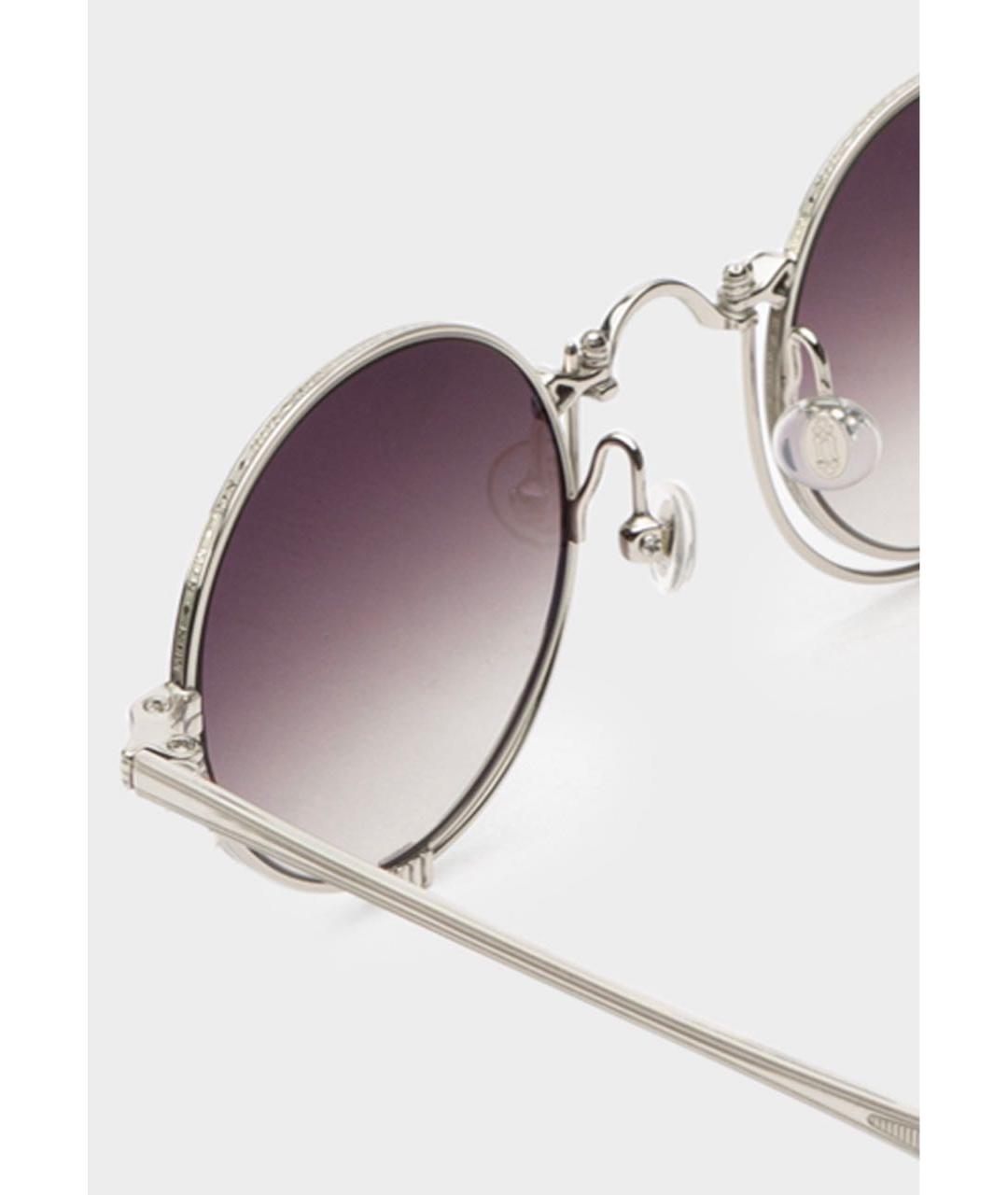 MATSUDA Серебряные металлические солнцезащитные очки, фото 3