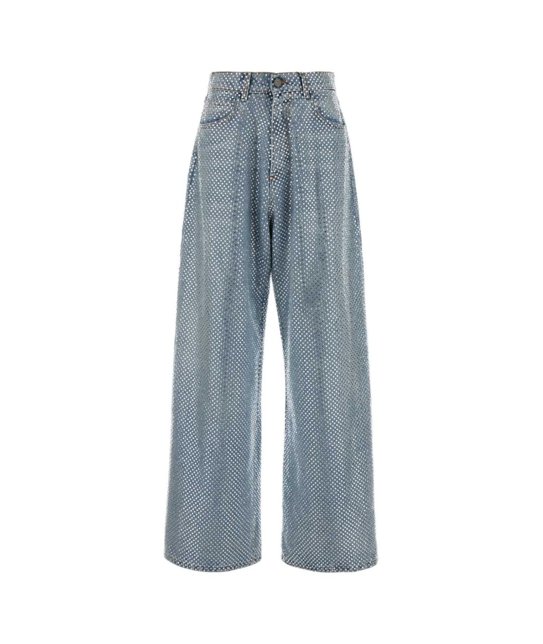 GIUSEPPE DI MORABITO Голубые хлопковые прямые джинсы, фото 1