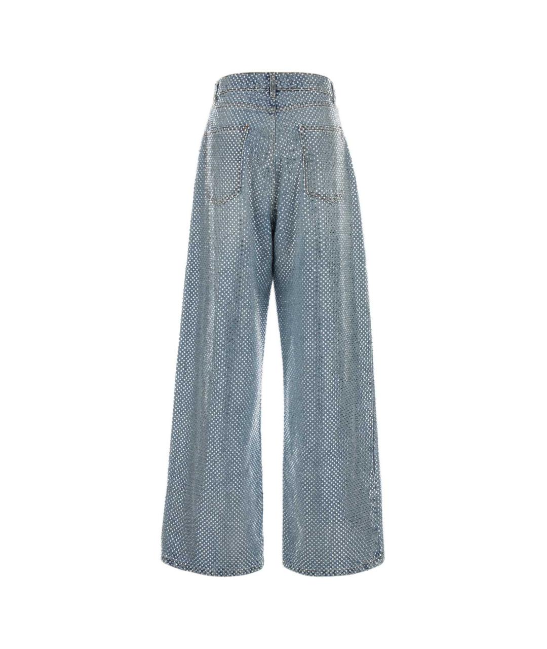 GIUSEPPE DI MORABITO Голубые хлопковые прямые джинсы, фото 2