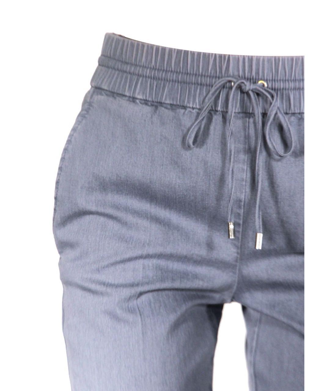 PHILOSOPHY Голубые хлопко-полиэстеровые джинсы клеш, фото 5