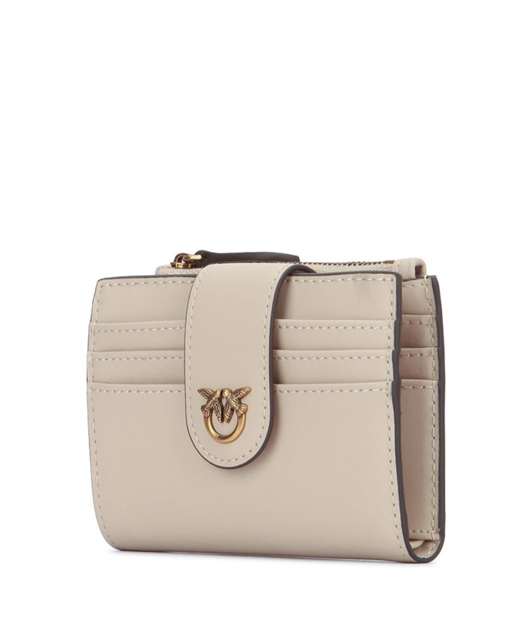 PINKO Бежевый кожаный кошелек, фото 2