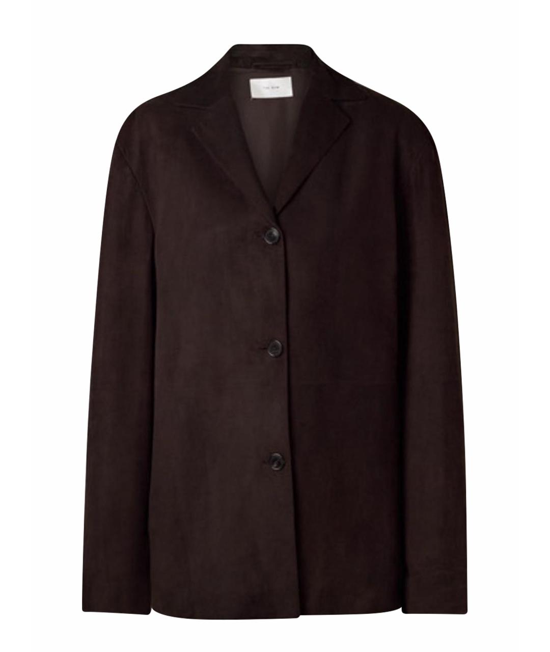 THE ROW Коричневый замшевый жакет/пиджак, фото 1