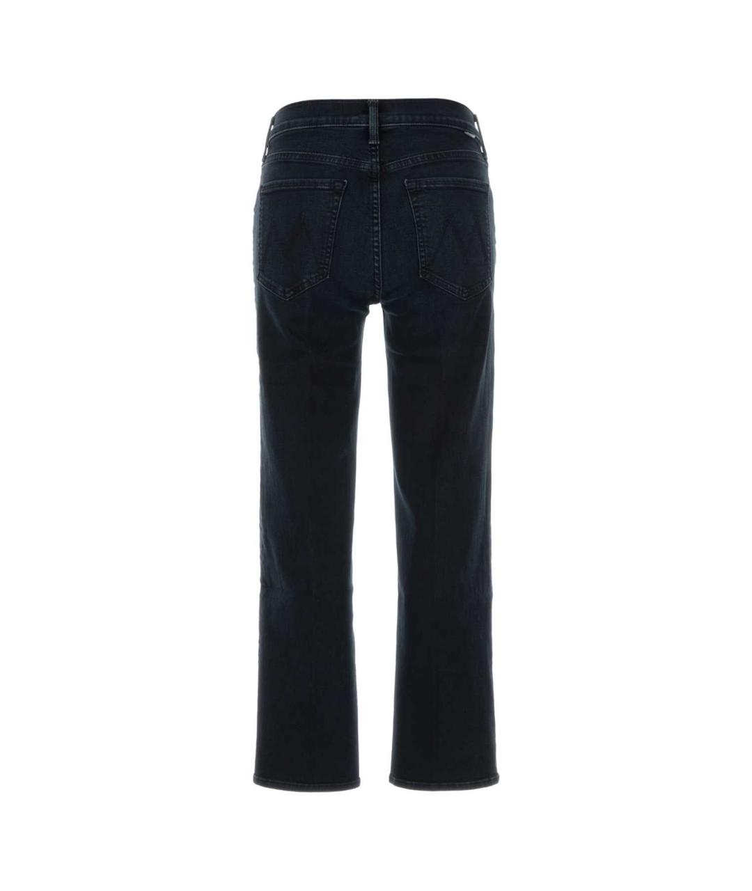 MOTHER Синие хлопковые прямые джинсы, фото 2
