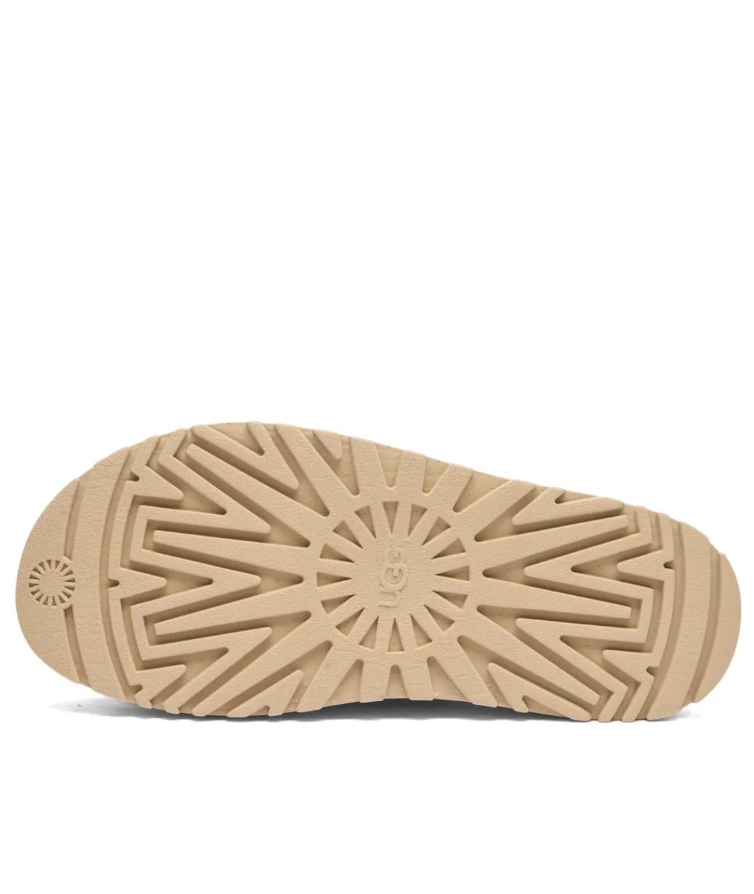UGG AUSTRALIA Бежевые синтетические босоножки, фото 4