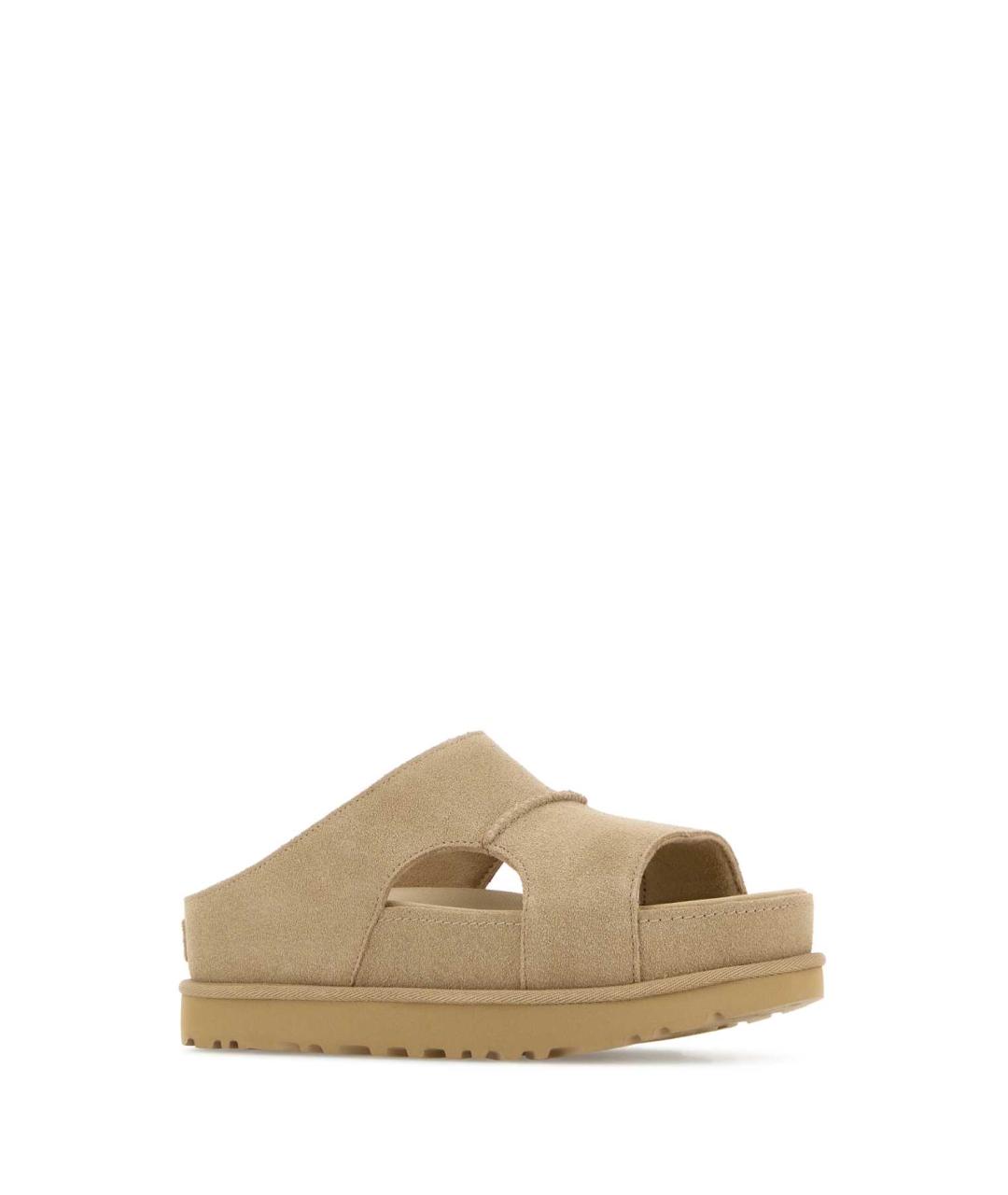 UGG AUSTRALIA Бежевые замшевые сандалии, фото 2