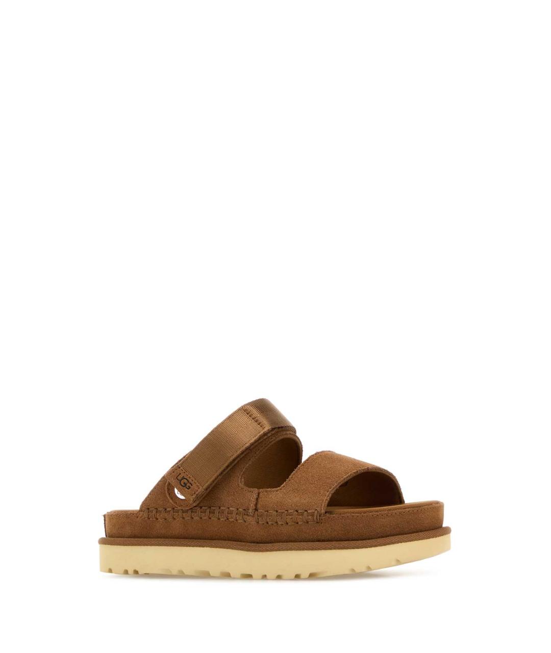 UGG AUSTRALIA Бежевые замшевые сандалии, фото 2