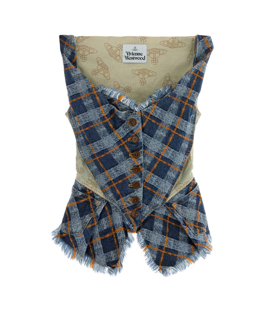 VIVIENNE WESTWOOD Синий деним жилет, фото 1