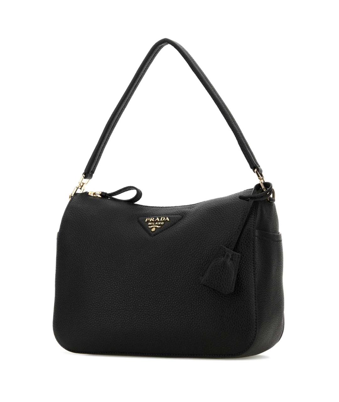 PRADA Черная кожаная сумка через плечо, фото 2