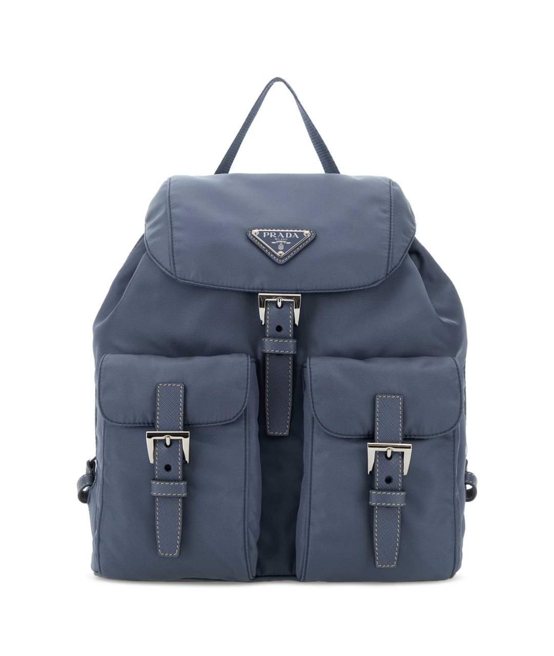 PRADA Голубой синтетический рюкзак, фото 1