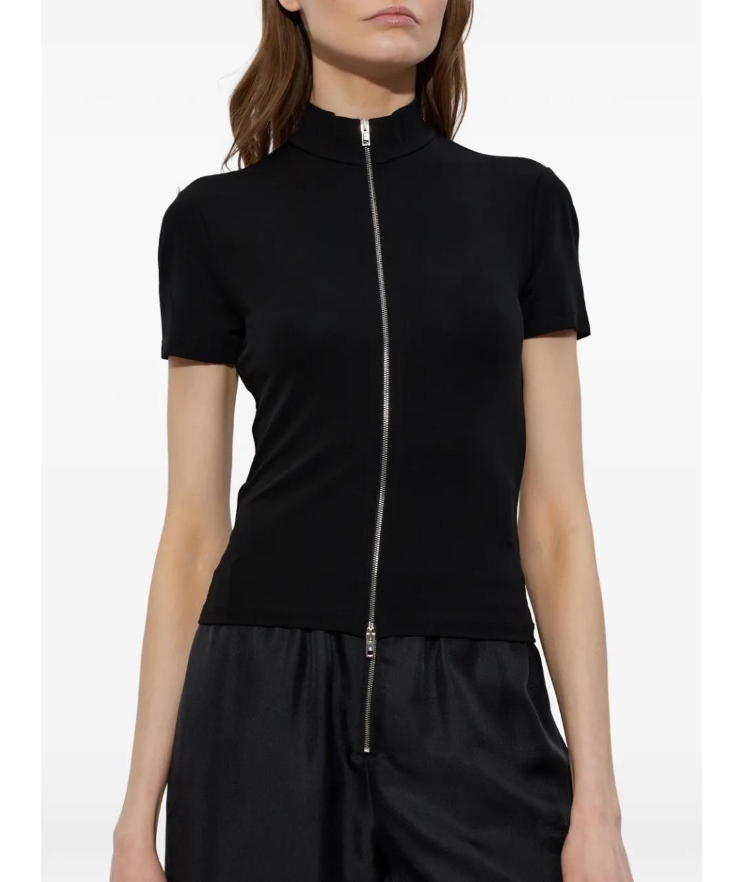 ALEXANDER WANG Черная вискозная футболка, фото 3