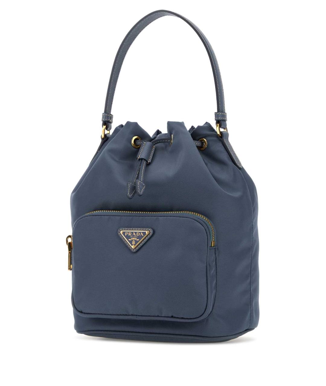 PRADA Голубая синтетическая сумка через плечо, фото 2