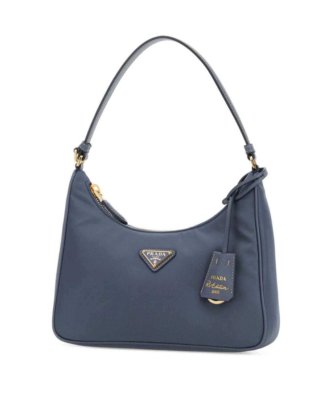 PRADA Голубая синтетическая сумка с короткими ручками, фото 2