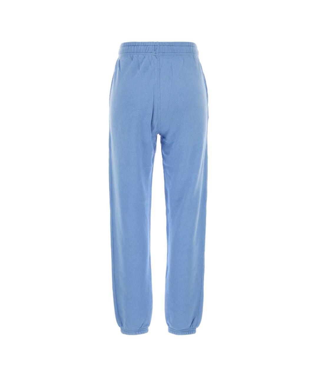 POLO RALPH LAUREN Голубые хлопковые прямые брюки, фото 2