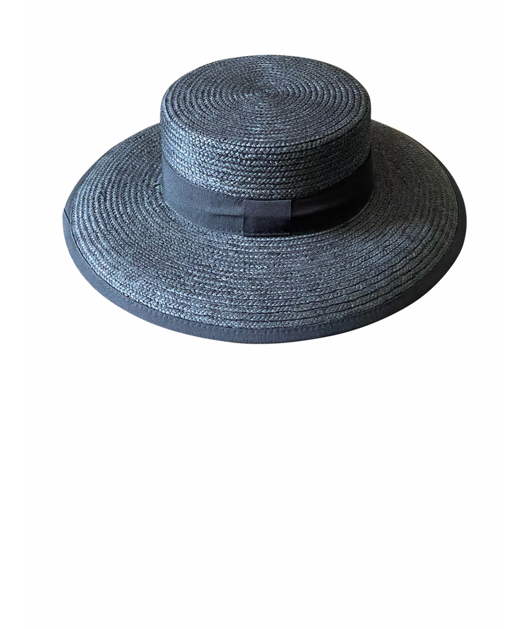 'S MAX MARA Черная соломенная шляпа, фото 1
