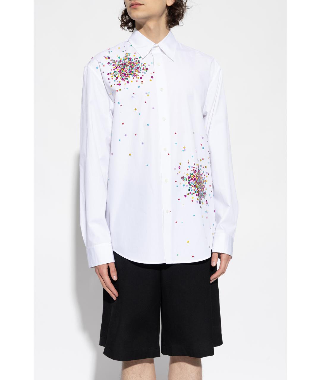 DRIES VAN NOTEN Белая хлопковая кэжуал рубашка, фото 3