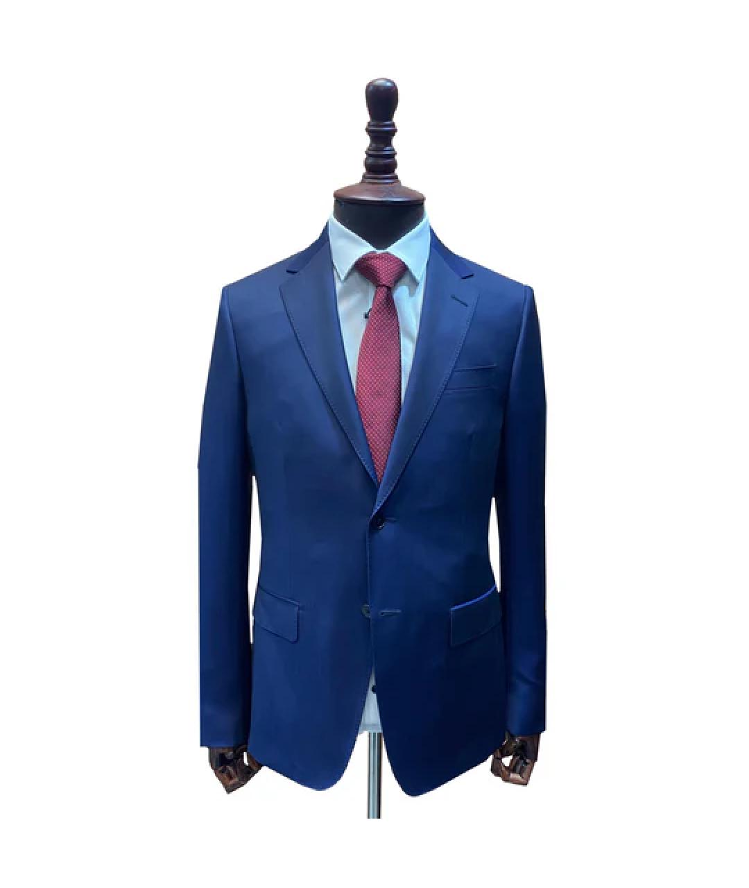 ZEGNA Синий шерстяной пиджак, фото 9