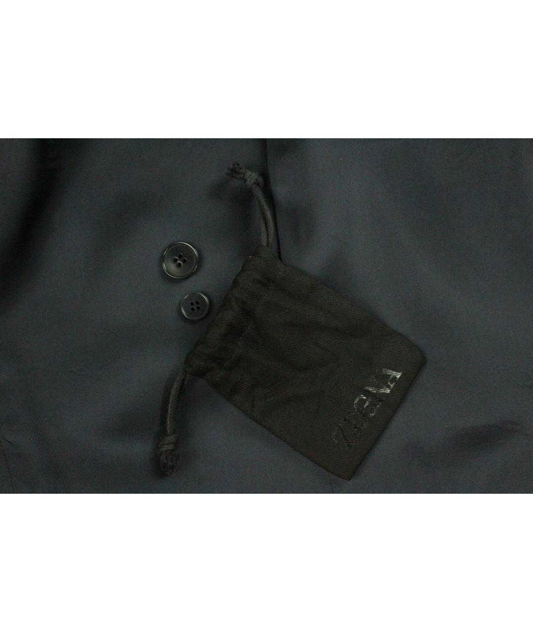 ZEGNA Синий шерстяной пиджак, фото 7