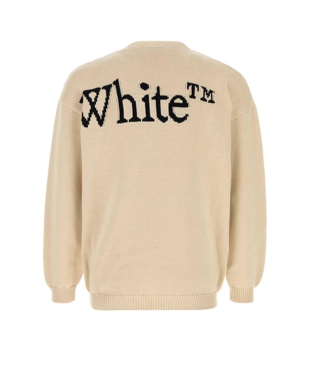 OFF-WHITE Бежевый джемпер / свитер, фото 2