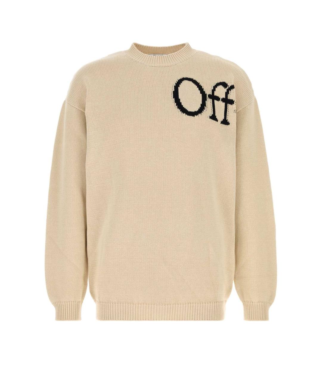 OFF-WHITE Бежевый джемпер / свитер, фото 1