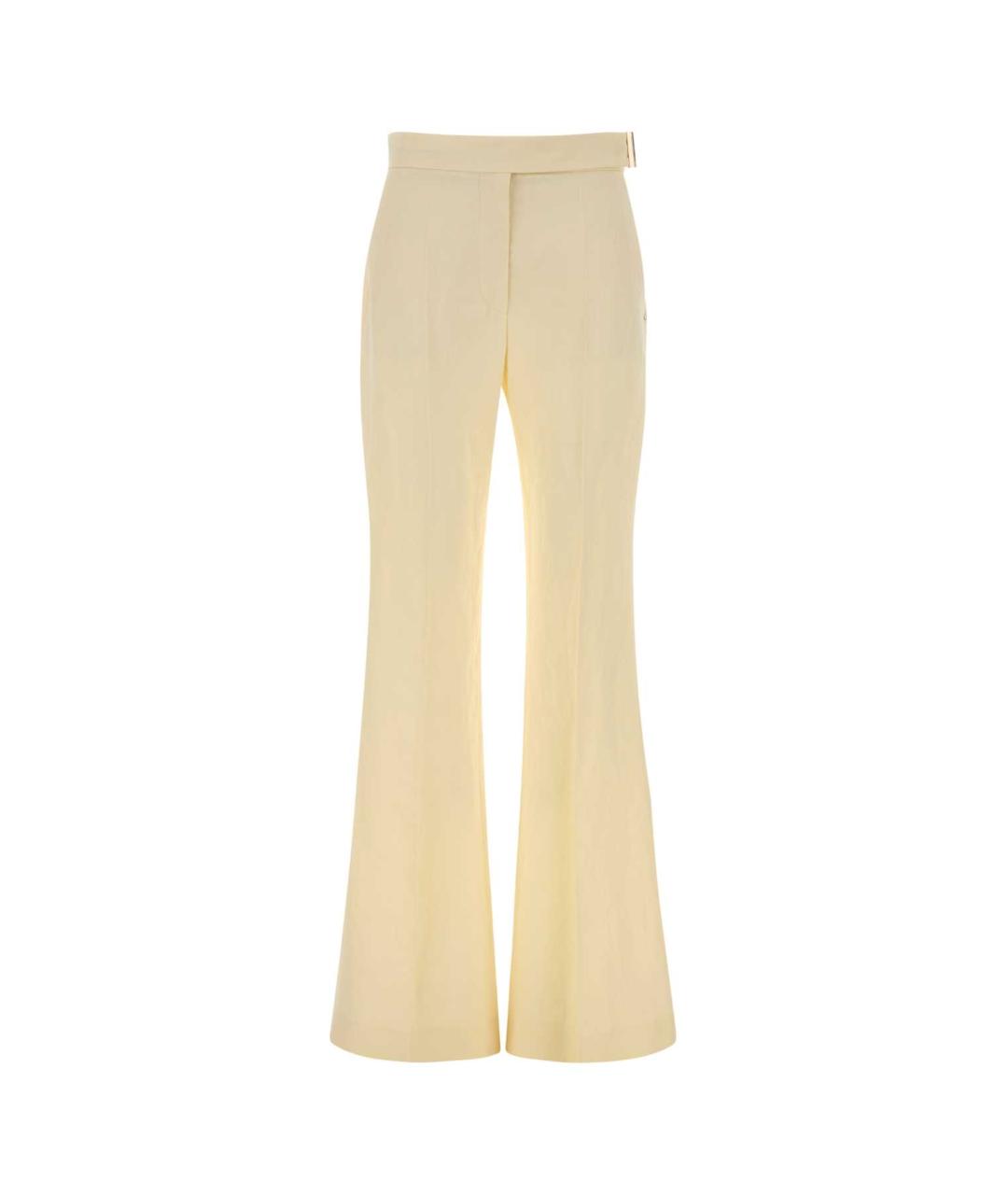 SPORTMAX Желтые прямые брюки, фото 1