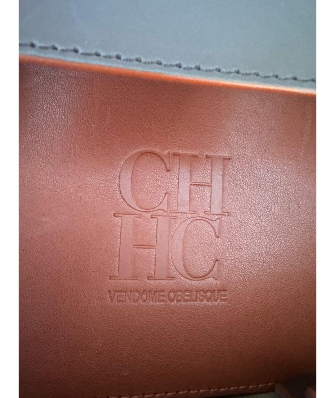 CAROLINA HERRERA Коричневая замшевая сумка с короткими ручками, фото 5