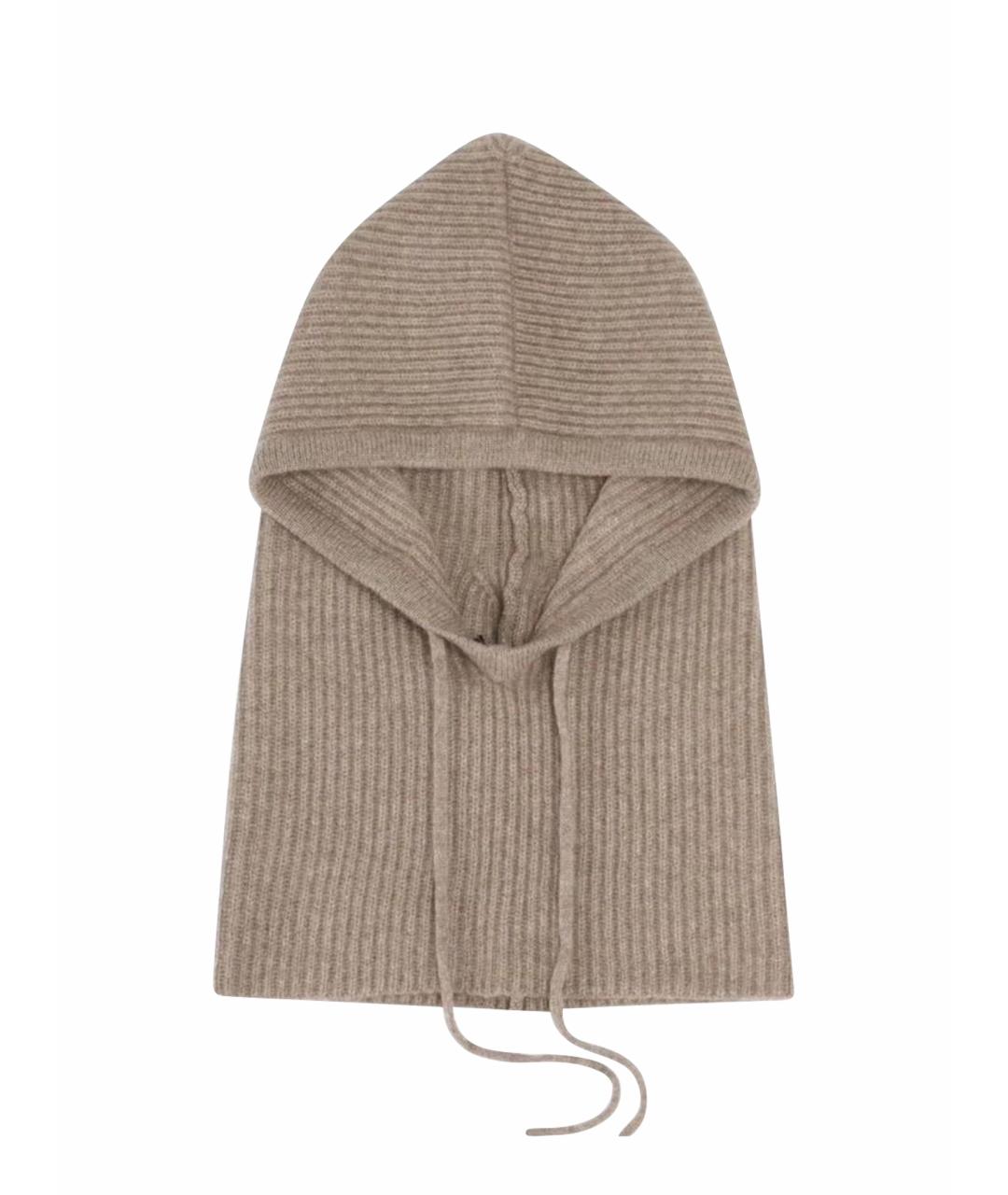 12 STOREEZ Бежевая кашемировая шапка, фото 1