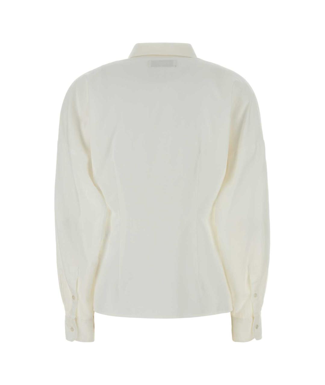 WEEKEND MAX MARA Белая хлопковая рубашка, фото 2