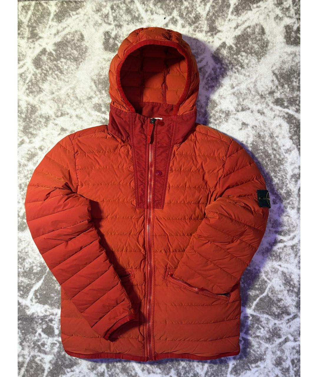 STONE ISLAND Оранжевая хлопковая куртка, фото 2