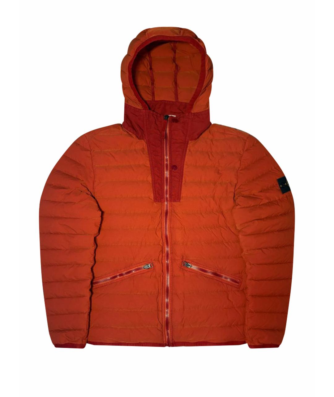 STONE ISLAND Оранжевая хлопковая куртка, фото 1