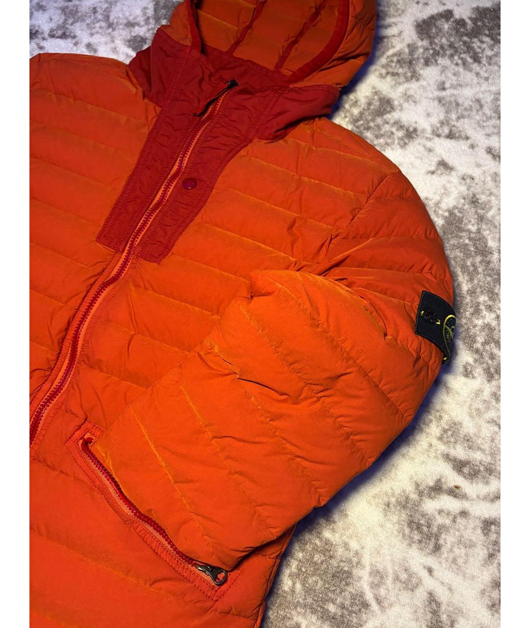 STONE ISLAND Оранжевая хлопковая куртка, фото 3