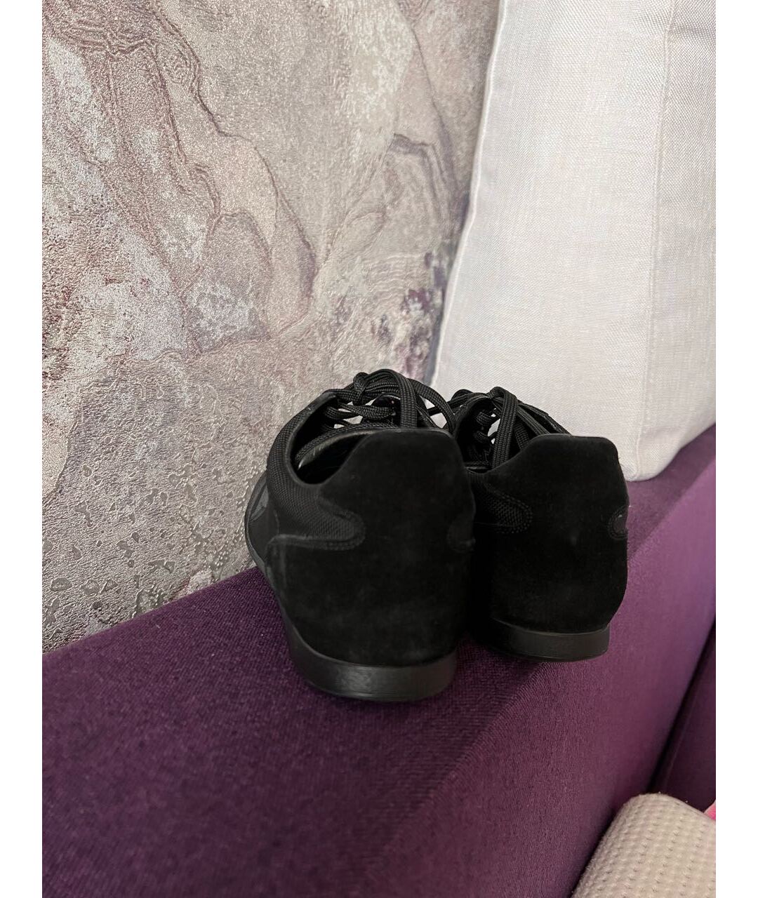 LOUIS VUITTON PRE-OWNED Черные текстильные кроссовки, фото 4