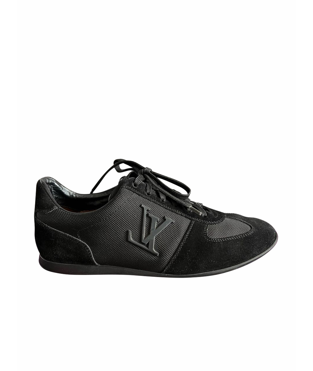 LOUIS VUITTON PRE-OWNED Черные текстильные кроссовки, фото 1