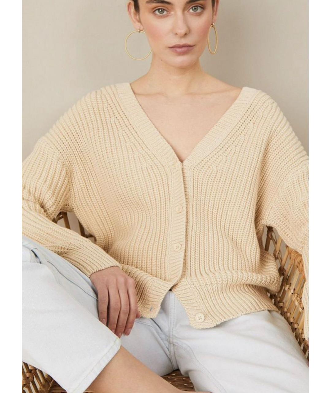 12 STOREEZ Бежевый хлопковый джемпер / свитер, фото 3