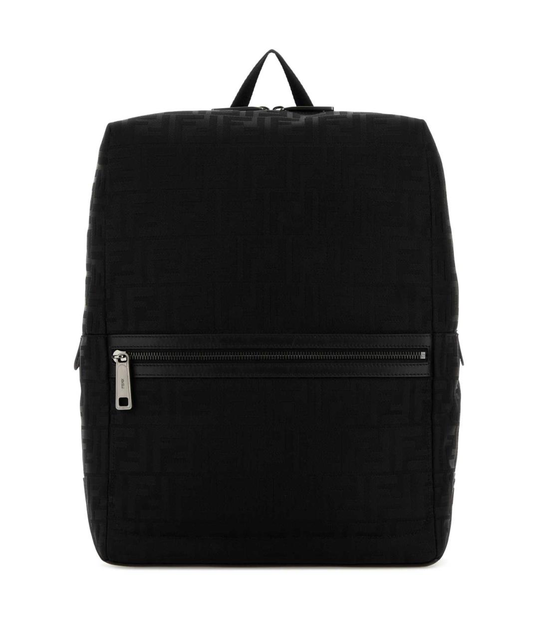 FENDI Черный тканевый рюкзак, фото 1