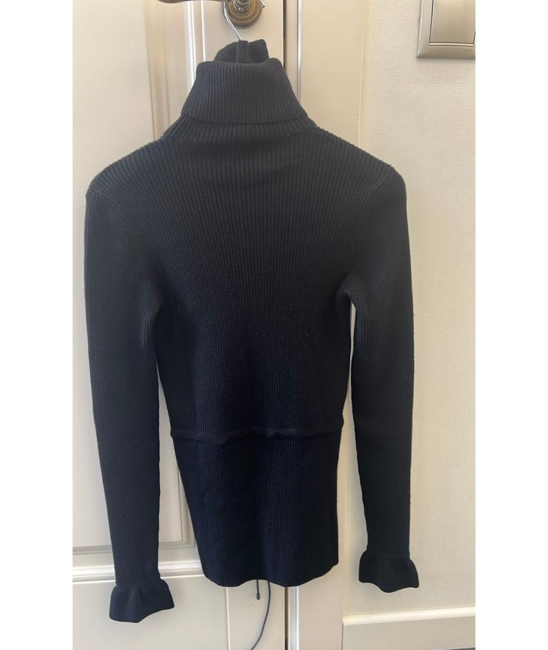 CHANEL Черный шерстяной джемпер / свитер, фото 8