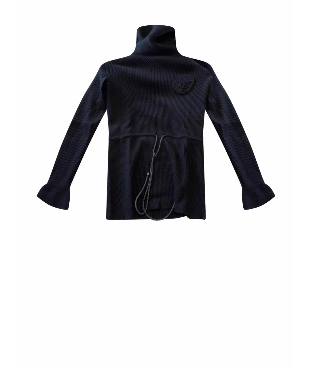 CHANEL Черный шерстяной джемпер / свитер, фото 1