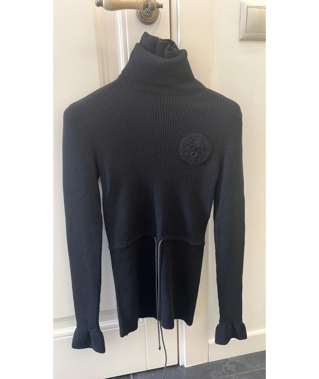 CHANEL Черный шерстяной джемпер / свитер, фото 9